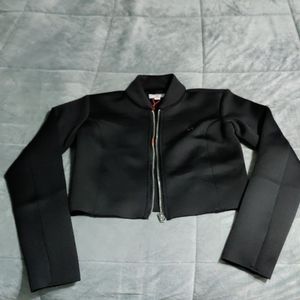 True Religion crop scuba jacket